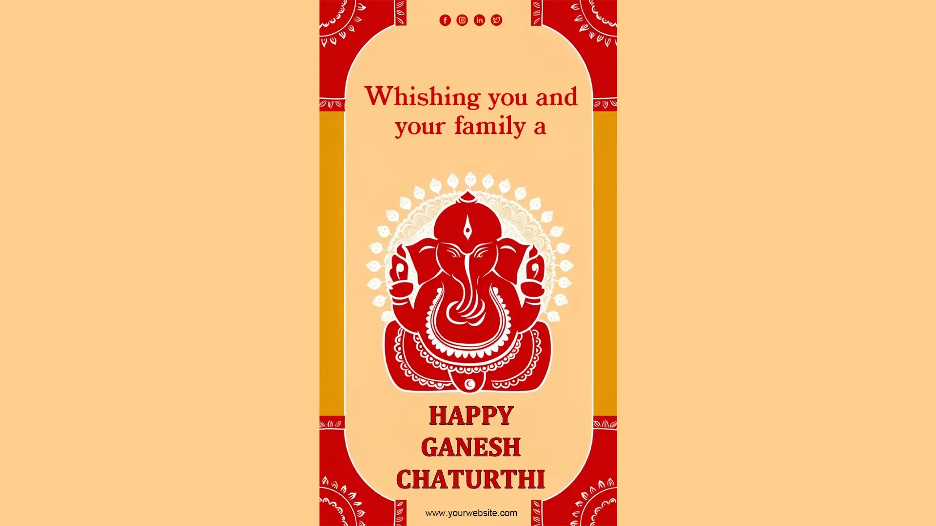 Festive Ganesh Chaturthi Instagram Story Card image